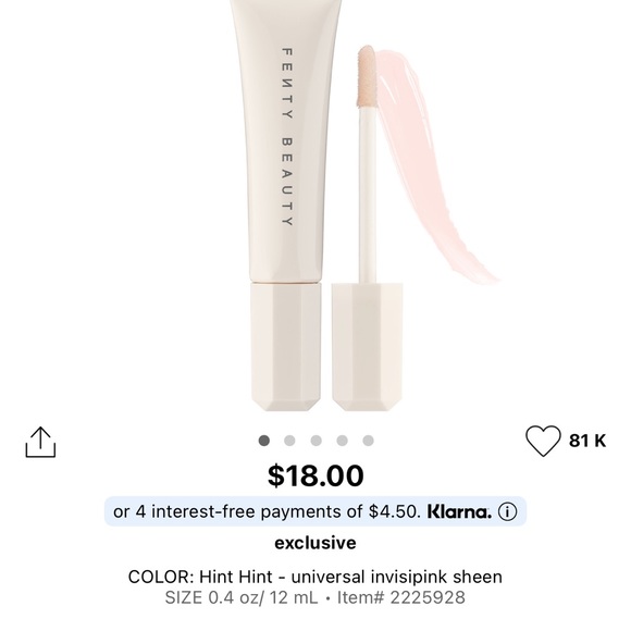 2 Lip Fenty Pro Kiss’r Luscious Balm Brand New - Picture 2 of 4